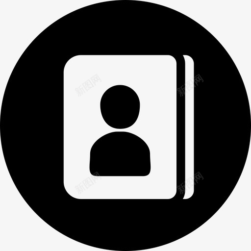电话簿联系人用户界面图标svg_新图网 https://ixintu.com 用户界面 电话簿 界面设计图标 联系人