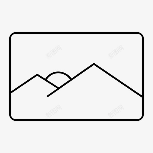 景观画廊图像图标svg_新图网 https://ixintu.com 图像 太阳 景观 景观图像 画廊