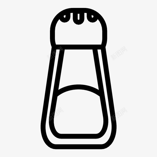 盐和胡椒摇壶香料图标svg_新图网 https://ixintu.com 摇壶 盐和胡椒 香料