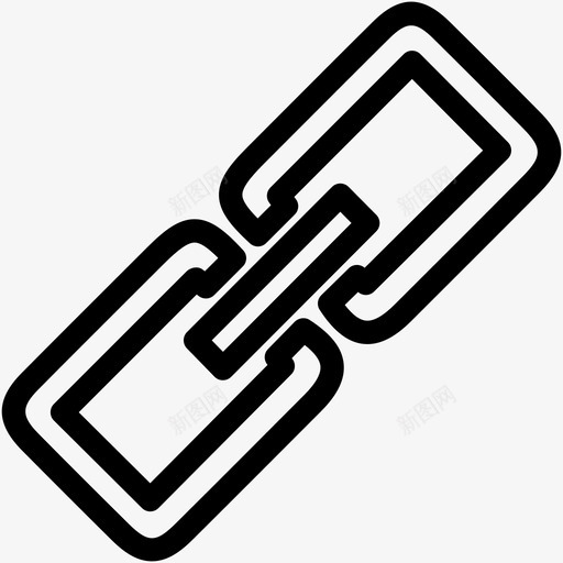 链接链通信图标svg_新图网 https://ixintu.com 共享 收集 网络 通信 链 链接