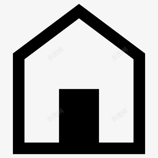 家房子粗体ui图标2svg_新图网 https://ixintu.com 家 房子 粗体ui图标2