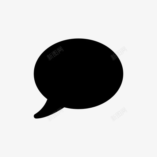语音泡泡对话讲话图标svg_新图网 https://ixintu.com 完整图标设置 对话 讲话 语音泡泡 谈话