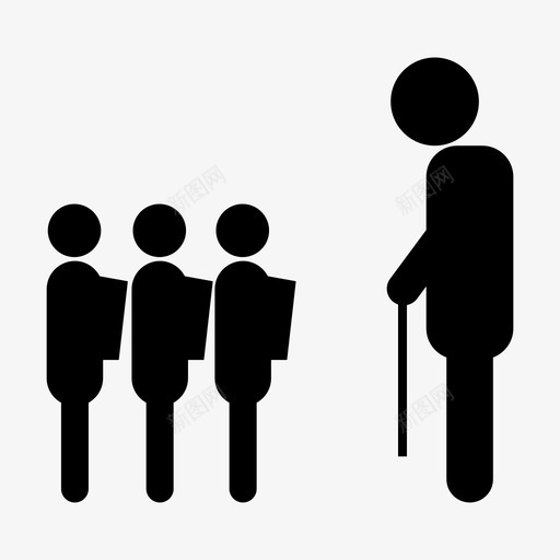 送学生拜拜告别图标svg_新图网 https://ixintu.com 再见 告别 回家 拜拜 教育 送学生
