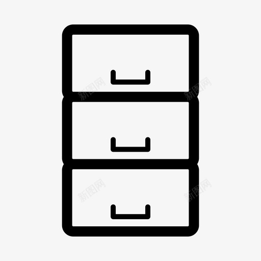 抽屉办公室抽屉柜家具图标svg_新图网 https://ixintu.com 仓储 商务公司 家具 抽屉办公室 抽屉柜