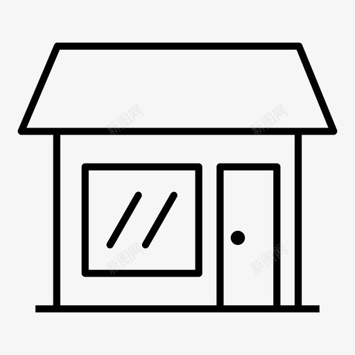 商店咖啡馆便利店图标svg_新图网 https://ixintu.com 便利店 咖啡馆 商店 市场商店