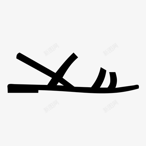 采购产品凉鞋平底鞋鞋图标svg_新图网 https://ixintu.com 凉鞋 平底鞋 采购产品凉鞋 鞋