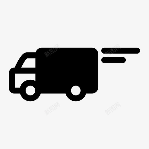 车辆货物皮卡图标svg_新图网 https://ixintu.com 卡车 皮卡 货物 车辆 运输