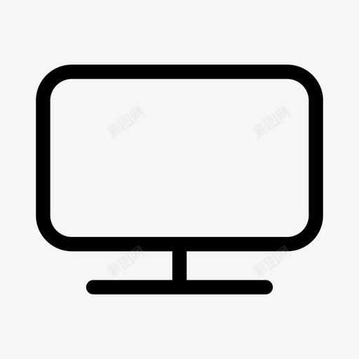 显示器电视媒体硬件ios优化图标svg_新图网 https://ixintu.com 媒体硬件ios优化 显示器 电视