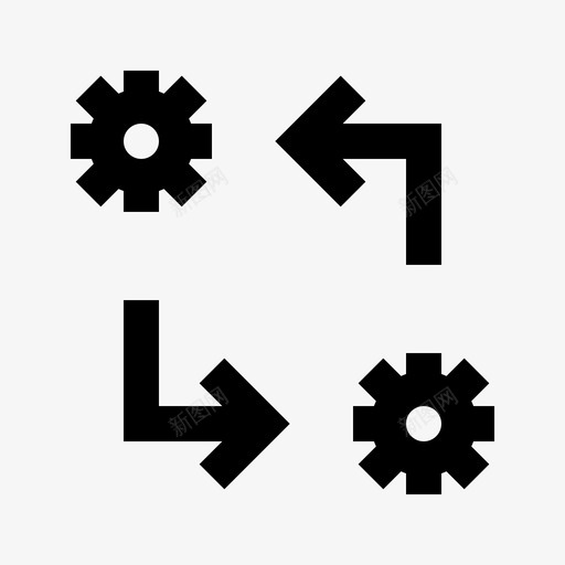 流程齿轮最佳质量的webgrid图标svg_新图网 https://ixintu.com 最佳质量的webgrid 流程 齿轮