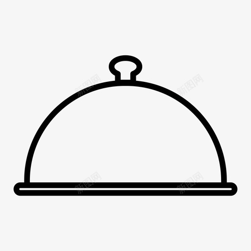 餐具厨师盘子图标svg_新图网 https://ixintu.com 厨师 厨房 厨房工具 盘子 食物 餐具