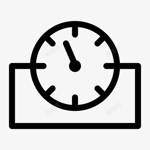 计时牌闹钟门卫图标svg_新图网 https://ixintu.com 计时牌 门卫 闹钟