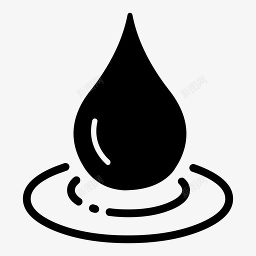 水滴生态自然生态坚实图标svg_新图网 https://ixintu.com 水滴 生态 自然生态坚实