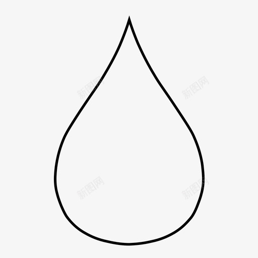 一滴油滴水滴图标svg_新图网 https://ixintu.com 一滴 水滴 油滴
