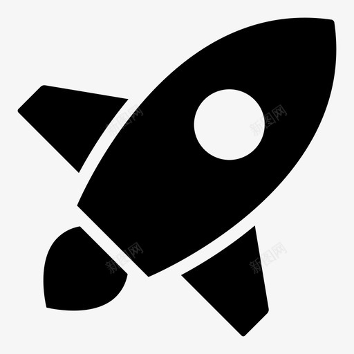 火箭快速发射图标svg_新图网 https://ixintu.com 发射 太空船 快速 数字货币网络1 火箭 项目
