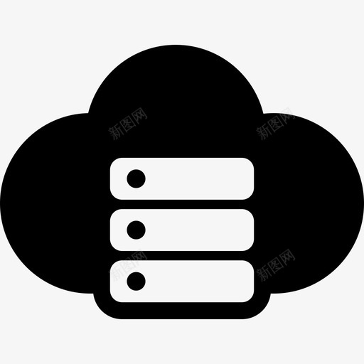 云网络接口云计算象形图图标svg_新图网 https://ixintu.com 云网络 云计算象形图 接口