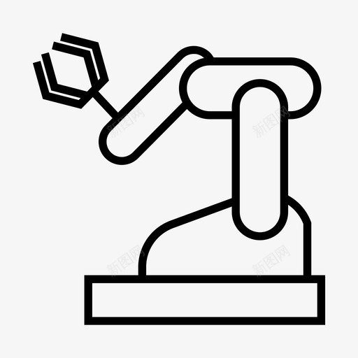 工业机器人自动化制造图标svg_新图网 https://ixintu.com 制造 工业机器人 工具 生产 自动化