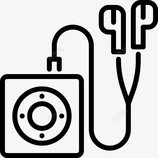 mp3播放器小工具ipod图标svg_新图网 https://ixintu.com ipod mp3播放器 shuffle 小工具 电子线路 音乐