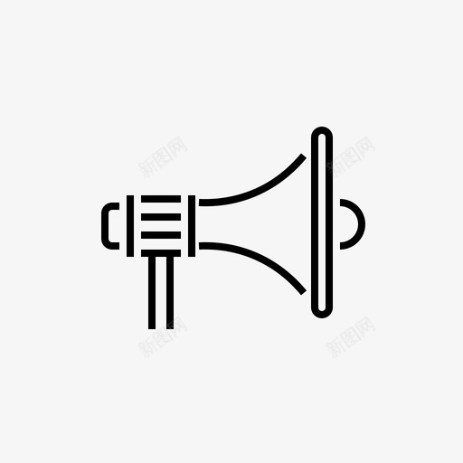 扩音器营销促销图标svg_新图网 https://ixintu.com 25行图标 促销 声音 扩音器 扬声器 营销