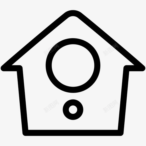 鸟之家房子巢图标svg_新图网 https://ixintu.com 巢 房子 收藏 鸟之家
