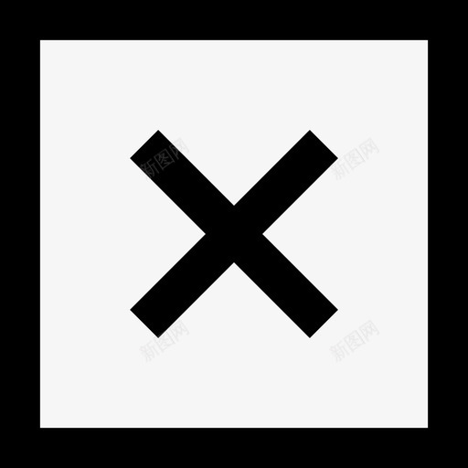 取消按钮自由界面线性图标svg_新图网 https://ixintu.com 取消按钮 线性 自由界面