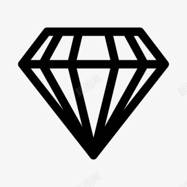 钻石璀璨宝石图标图标