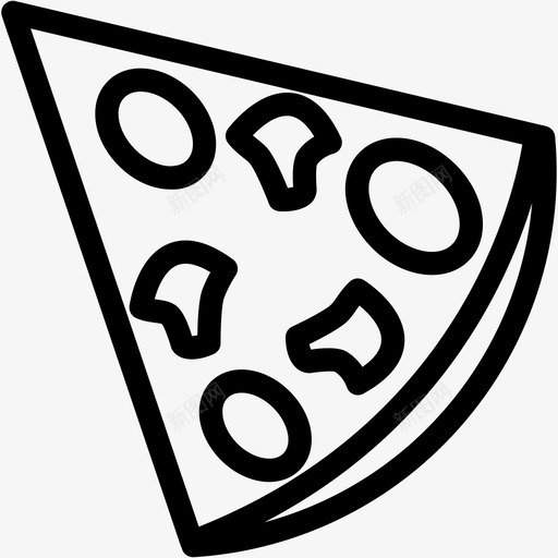 披萨晚餐食物图标svg_新图网 https://ixintu.com 午餐 圣诞食品饮品1 披萨 晚餐 食物