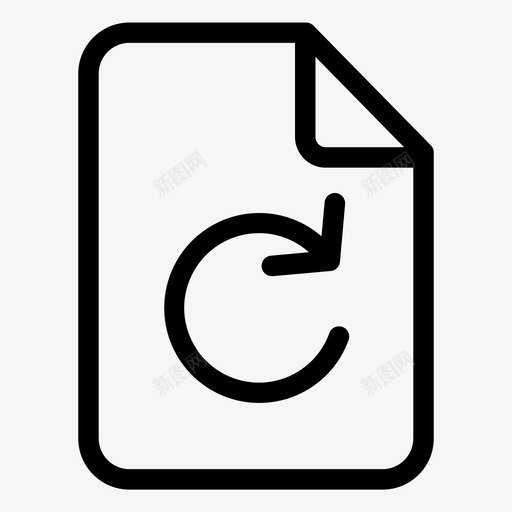 刷新页面还原还原页面图标svg_新图网 https://ixintu.com 刷新页面 还原 还原页面