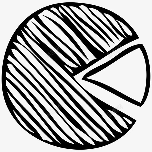 饼图分析涂鸦图标svg_新图网 https://ixintu.com 分析 涂鸦 统计 饼图