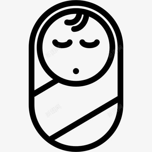 婴儿出生儿童保育图标svg_新图网 https://ixintu.com 儿童保育 出生 午睡 婴儿 睡眠 育儿育儿大纲