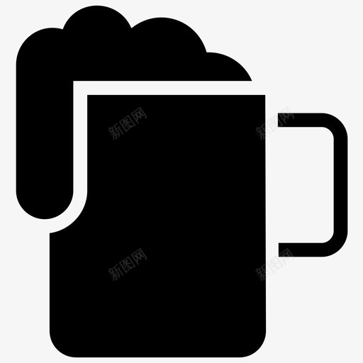啤酒杯酒精麦芽酒图标svg_新图网 https://ixintu.com 啤酒杯 酒精 酒精雕文图标 饮料 麦芽酒