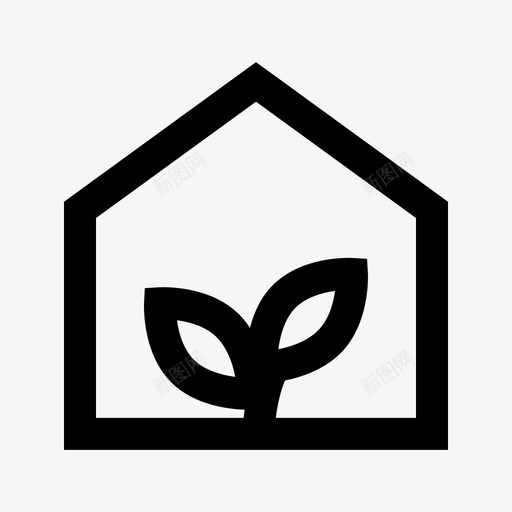 节能住宅环境电力图标svg_新图网 https://ixintu.com 环境 生态网络电网 电力 节能住宅