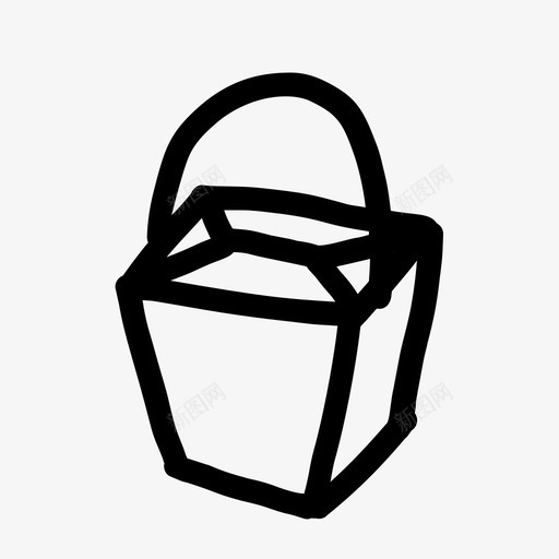外卖中餐外卖盒图标svg_新图网 https://ixintu.com 中餐 外卖 外卖盒 外卖食品 秋秋手绘收藏