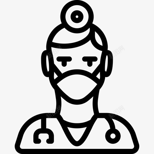 男牙医工作人图标svg_新图网 https://ixintu.com 专业 专业概要 人 工作 男牙医