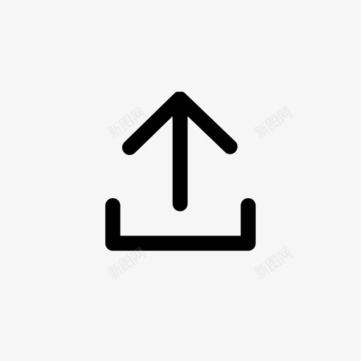 上载箭头云图标svg_新图网 https://ixintu.com 上载 云 基本行图标 文件 箭头