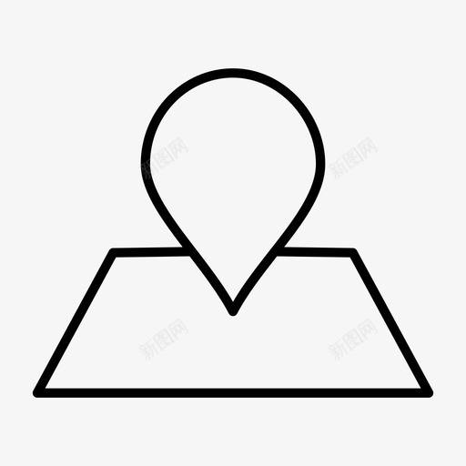 位置定位销定位标志图标svg_新图网 https://ixintu.com 位置 定位标志 定位销