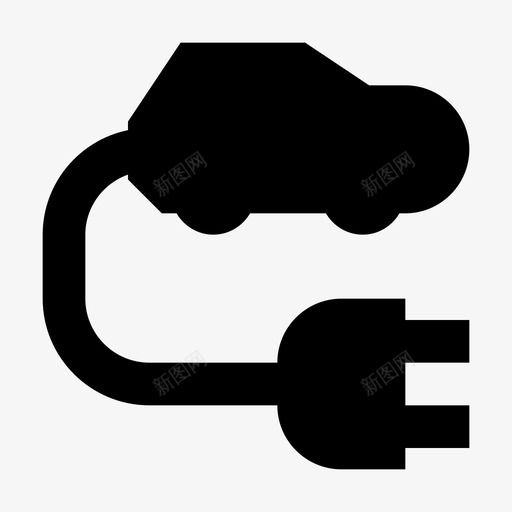 电动汽车能源环境图标svg_新图网 https://ixintu.com 动力 材料图标生态 环境 电动汽车 能源