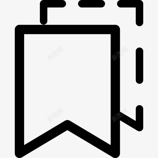 书签功能区行用户界面线性图标svg_新图网 https://ixintu.com 书签功能区 线性 行用户界面