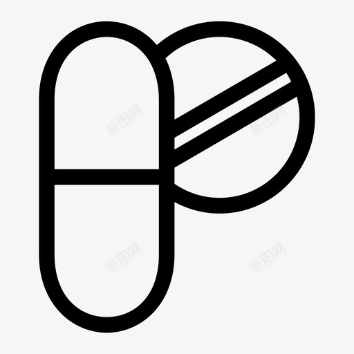 药物治疗健康图标svg_新图网 https://ixintu.com 健康 治疗 药片 药物