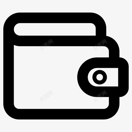 钱包钱夹图标svg_新图网 https://ixintu.com 钱包 钱夹
