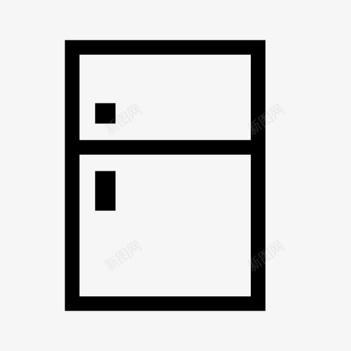 冰箱冰柜冰图标svg_新图网 https://ixintu.com 冰 冰柜 冰箱