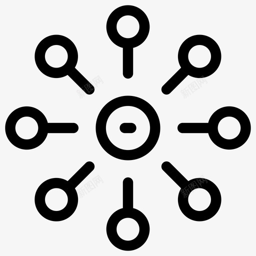销售渠道图标svg_新图网 https://ixintu.com 销售渠道