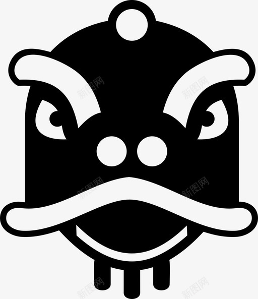 龙嘉年华面具图标svg_新图网 https://ixintu.com 嘉年华 面具 龙