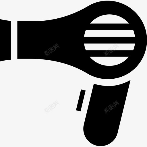 吹风机护发发廊图标svg_新图网 https://ixintu.com 发廊 吹风机 吹风机字形图标 护发 理发师