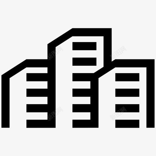 建筑物房屋真实状态图标svg_新图网 https://ixintu.com 建筑物 房屋 真实状态