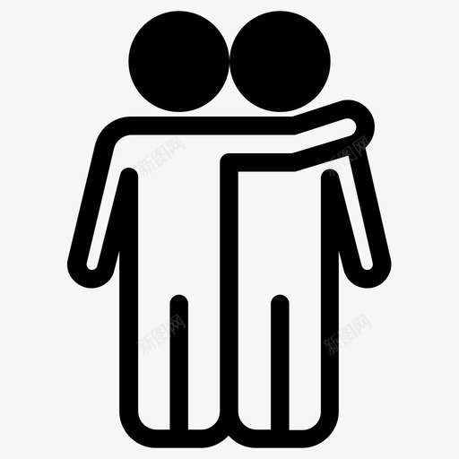 朋友搭档图标svg_新图网 https://ixintu.com 搭档 朋友
