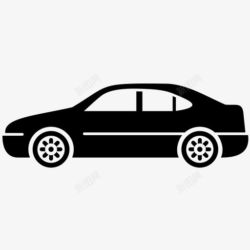 三厢轿车svg_新图网 https://ixintu.com 三厢轿车