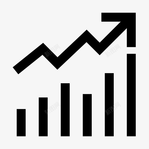 增加统计图标svg_新图网 https://ixintu.com 增加 统计