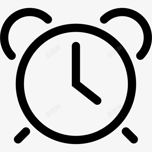 闹钟铃声早晨图标svg_新图网 https://ixintu.com 早晨 起床 铃声 闹钟 闹钟2