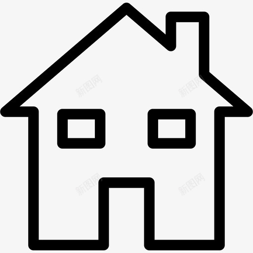家公寓房子图标svg_新图网 https://ixintu.com 公寓 地方 家 建筑物 房子 真实的