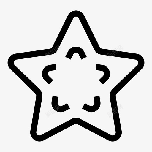 星星夜晚多边形图标svg_新图网 https://ixintu.com 多边形 夜晚 星星